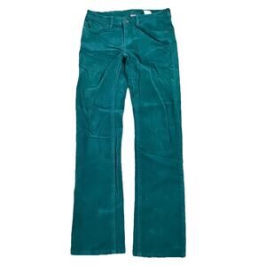 Patagonia Corduroy Pants Women's 27 Arbor Green Regular Organic Cotton 55060